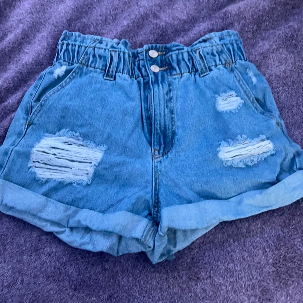 Denim shorts